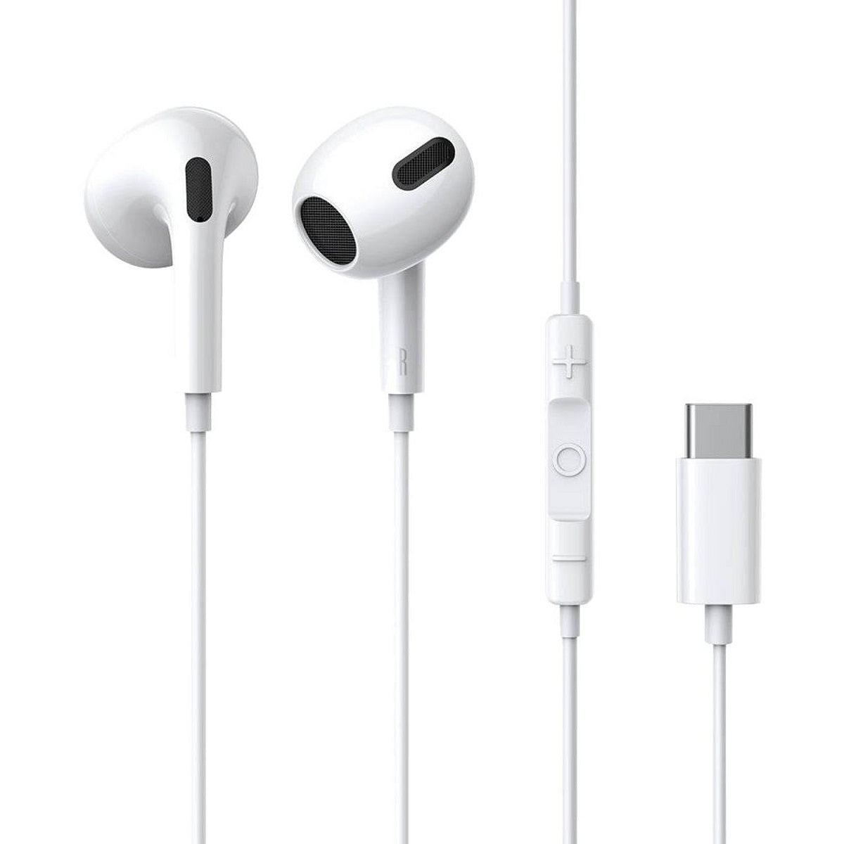 Baseus Encok CZ17 Semi-In-Ear Wired Earphones - Moon White
