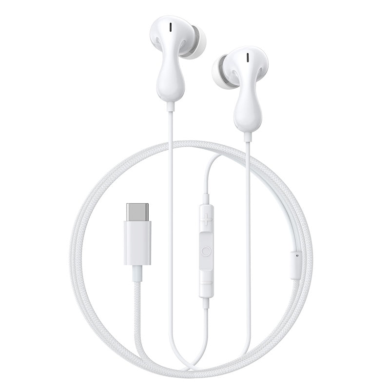 Baseus Encok CZ20 Wired Earphones - Moon White