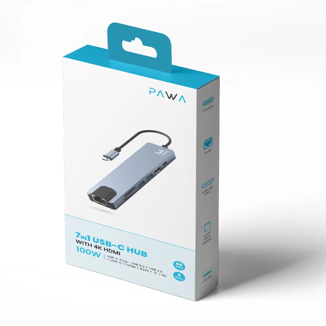 Pawa 7In1 USB-C Hub With 4K HDMI