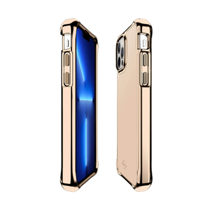 Itskins Hybrid Glass Case Apple iPhone 13 Pro Gold- BHXC