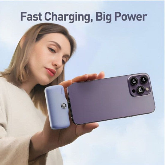 iWalk Linkme Pro Fast Charge Pocket Battery USB-C 4800 Mah Blue