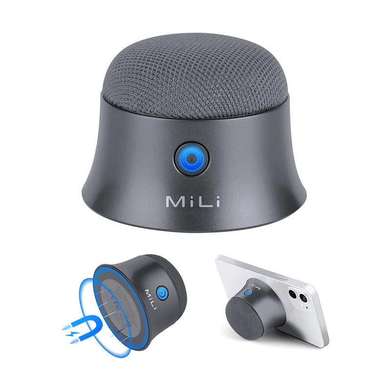 MiLi Mag Soundmate Mini MagSafe Bluetooth Speaker Black - VFJF