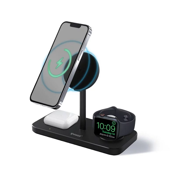 XPower WLS10 5 In1 15W Magnetic Wireless Charging Station Black