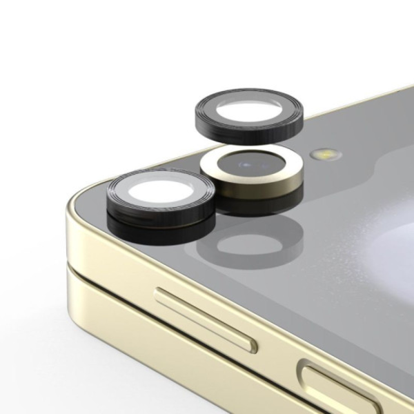 Araree Core Camera Lens Protector Tempered Glass With Metal Ring For Samsung Galaxy Z Flip 6 - Clear