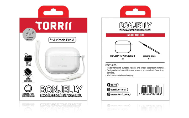 Torrii Bonjelly Case For Airpods Pro 3 - Clear - (4895264801083)