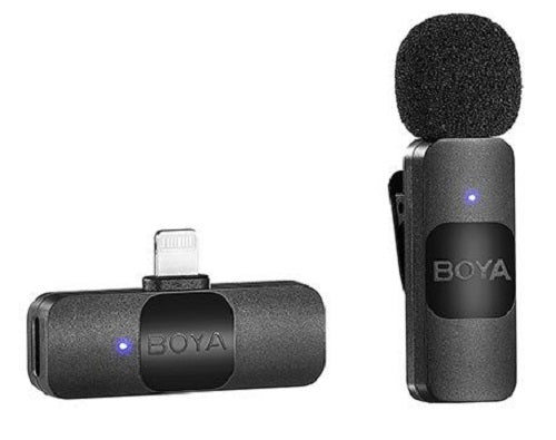 Boya Ultra Compact 2.4GHz Wireless Microphone System For iOS(BY-V1)-76UZ