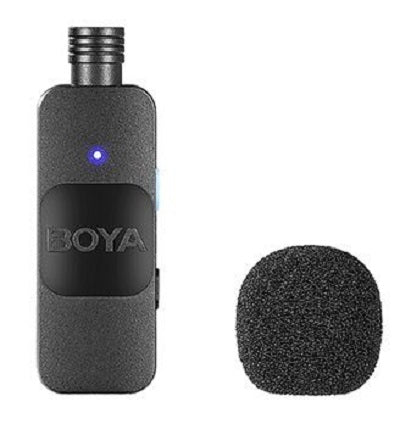 Boya Ultra Compact 2.4GHz Wireless Microphone with Dual Transmitter For USB-C (BY-V20)-XY7F