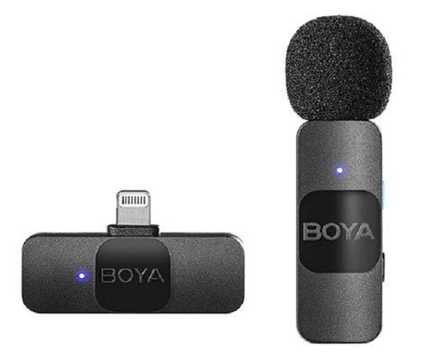 Boya Ultra Compact 2.4GHz Wireless Microphone System For iOS(BY-V1)-76UZ