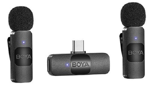 Boya Ultra Compact 2.4GHz Wireless Microphone with Dual Transmitter Fo — Future Store