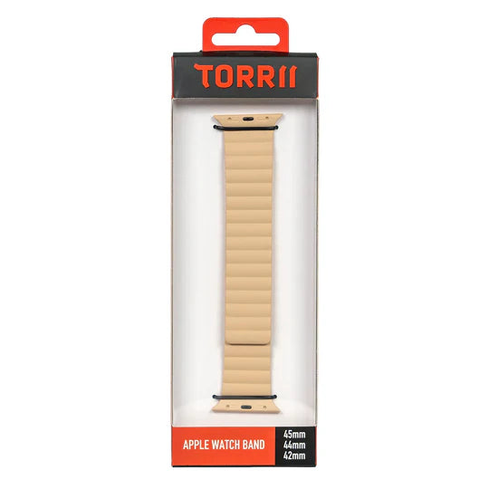 Torrii Saturn Silicone Magnetic Apple Watch Band for Ultra 49/ 45/ 44 /42 mm Cream-3200
