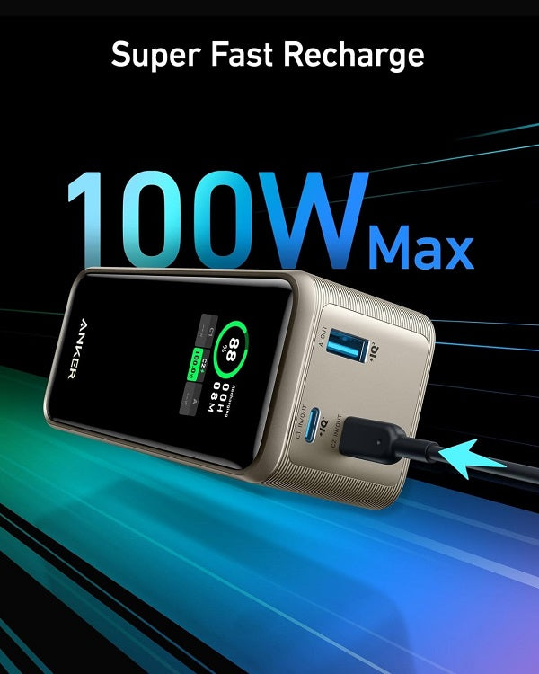 Anker Prime 20000Mah Power Bank (200W) Series 7 -Golden – Future Store