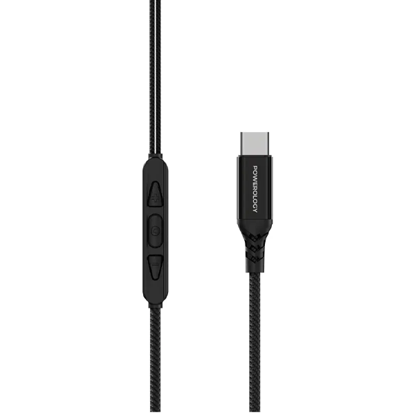 Powerology Clip-On Powerology Clip-On Wired Earphones - Black