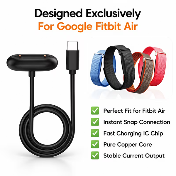 كابل شحن مغناطيسي بديل لـ Google Fitbit Air 