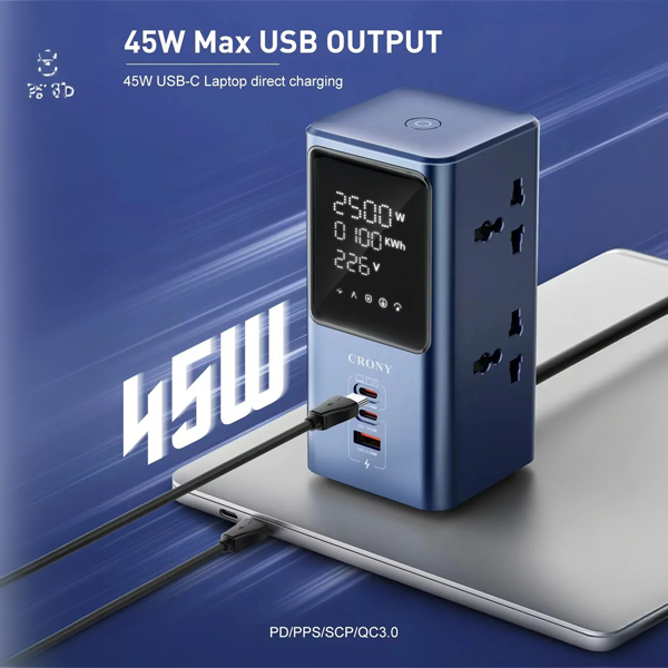 Crony SC2 Tower Extension Power Socket 45W