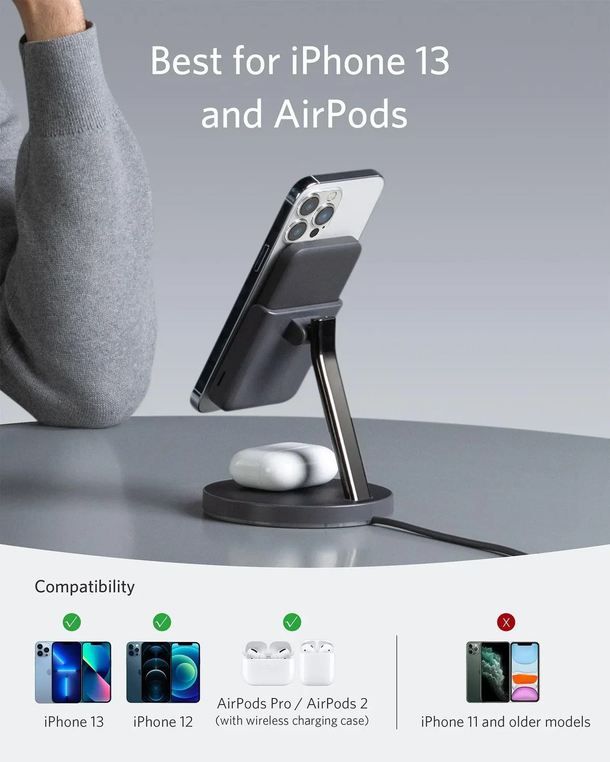 Anker 633 Magnetic Wireless Charger (MagGo) 5K -Black