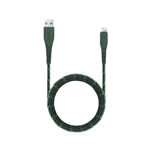 Energea Nyloflex USB-A To Lightning Cable 1.5M Green