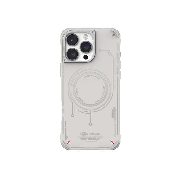 Skinarma Iphone 16 Pro Max Mag-Charge Case Mecha - Light Grey