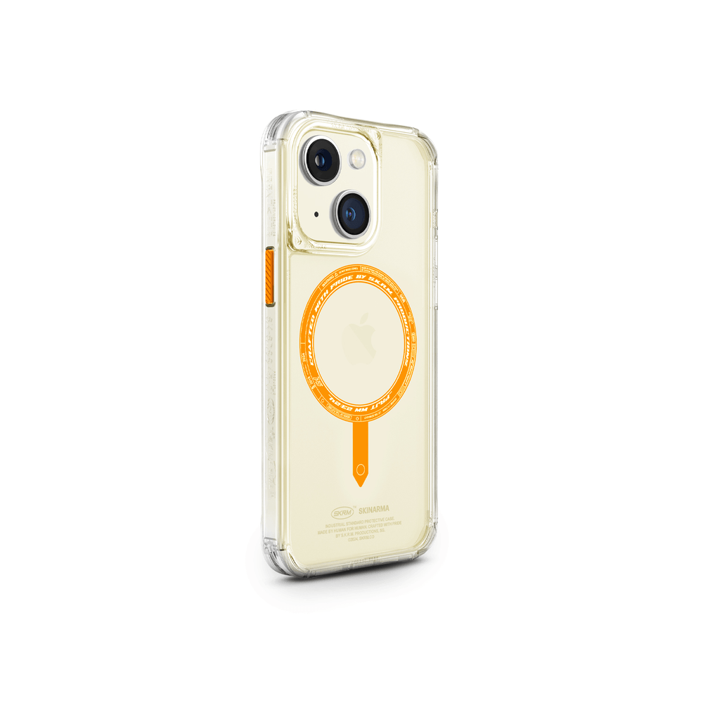 SkinArma Saido Sunburst Edition Mag-Charge Case For iPhone 15 Pro Orange - Future Store