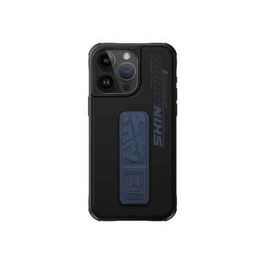 SkinArma Slate Grip Stand Case For iPhone 15 Pro Blue - Future Store