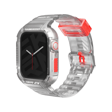 Skinarma Saido 2 in 1 Strap For Apple Watch With Case 44/45 mm Clear - Future Store