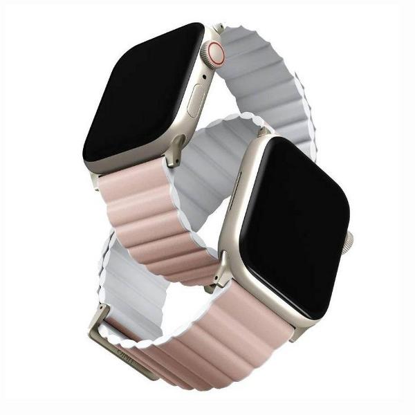 Uniq Revix Premium Magnetic Watch Strap 41/40/38Mm-Blush Pink/Wht