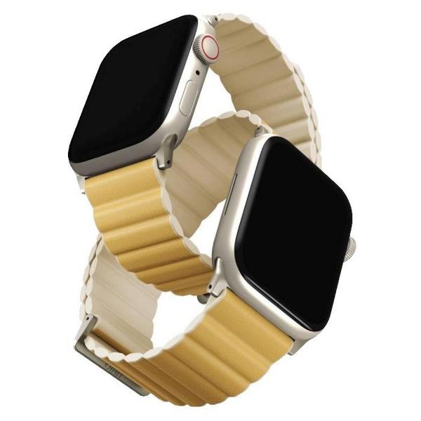 Uniq Revix Premium Magnetic Watch Strap 41/40/38Mm-Yellow/Ivory