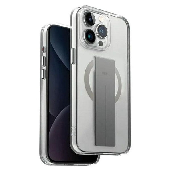 Uniq Hybrid iPhone 15 Pro Max Heldro Mag Lucent (Clear)-1T1C