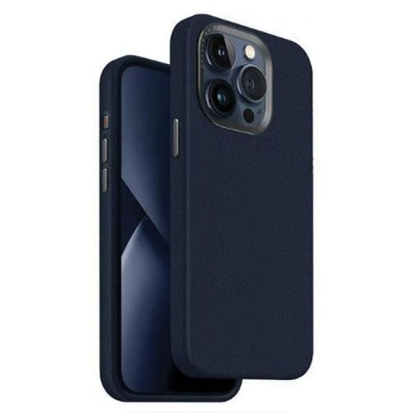 Uniq Hybrid iPhone 15 Pro Magclick Charging Lyden Navy Blue-7WOQ