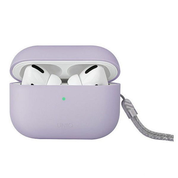 Uniq Lino Hybrid Liquid Silicone Case for Airpods Pro 2nd Gen Lilac Lavender-B5R9