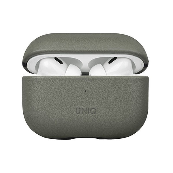 Uniq Terra Genuine Leather Case for Airpods Pro 2nd Gen Lichen Green-RVGM