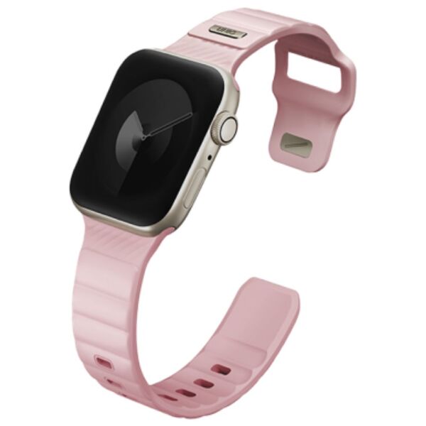 uniq Stride FKM Rubber Apple Watch STRAP 41/40/38 مم - PALE PINK
