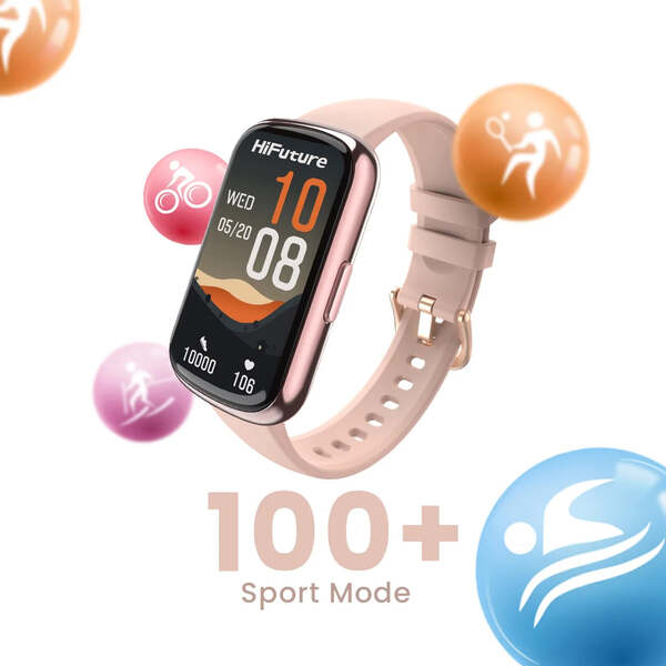 High end outdoor bluetooth calling smartwatch-pink