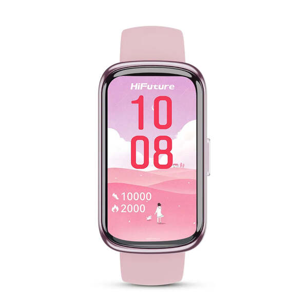 High end outdoor bluetooth calling smartwatch-pink