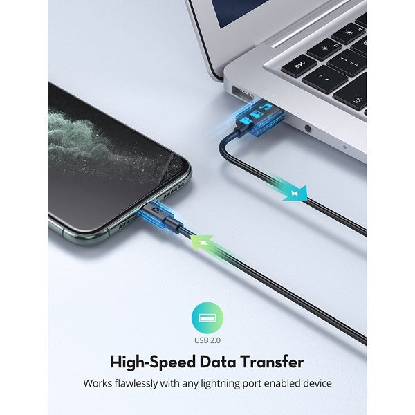 RAVPower RP-CB1014 USBA-Lightning Cable 1m TPE Black-5H1V