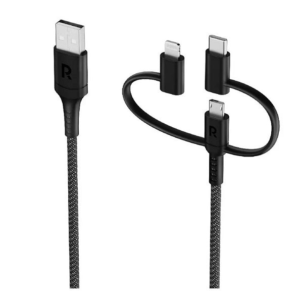 RAVPOWER RP-CB1033 ، 3 في 1 كابل أسود Global-0UUC