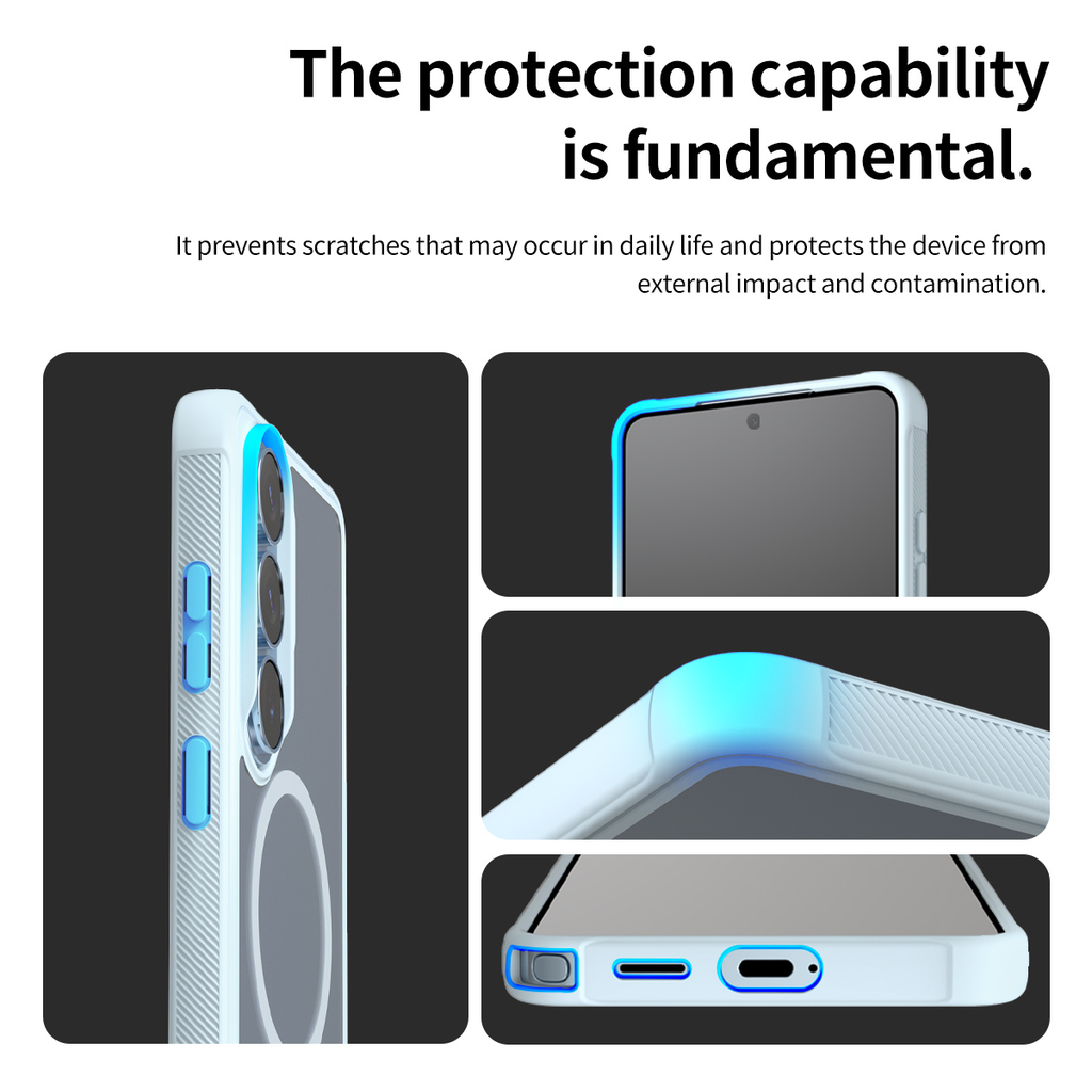 Araree Duple Magsafe Case For Samsung Galaxy S26 Ultra -Armor Light Blue