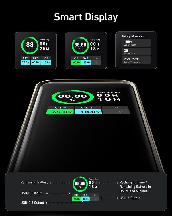 Anker Prime 20000Mah Power Bank (200W) Series 7 -Golden – Future Store