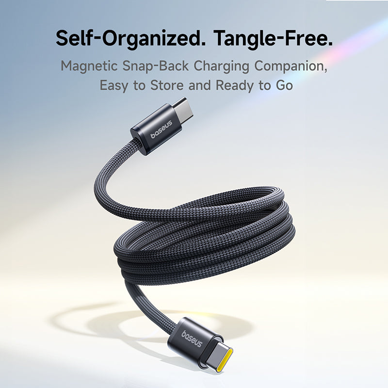 Baseus Dynamic 4 Pro Magnetic Fast Charging Cable USB-C to USB-C 100W 1m - Black