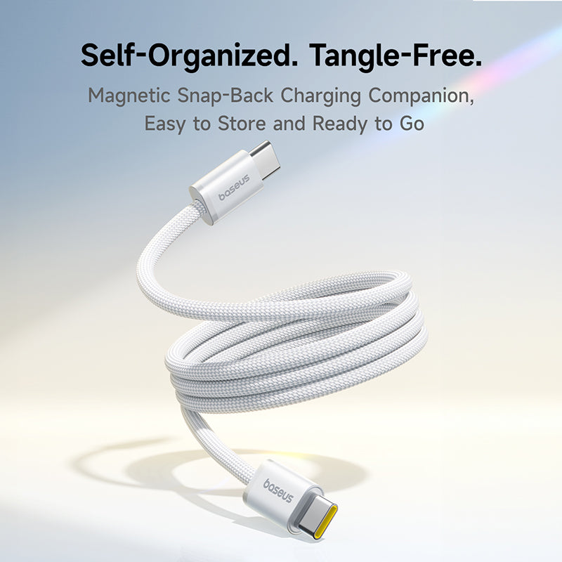 Baseus Dynamic 4 Pro Magnetic Fast Charging Cable USB-C to USB-C 100W 1m - White