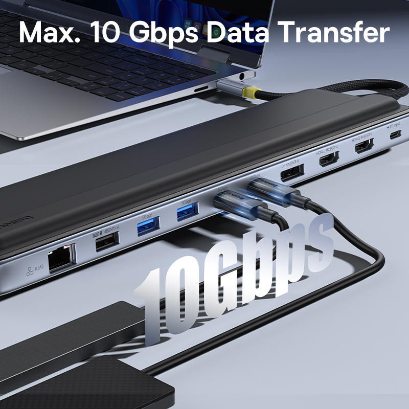 Baseus EliteJoy EH3 12-in-1 HUB With Stand - Space Grey