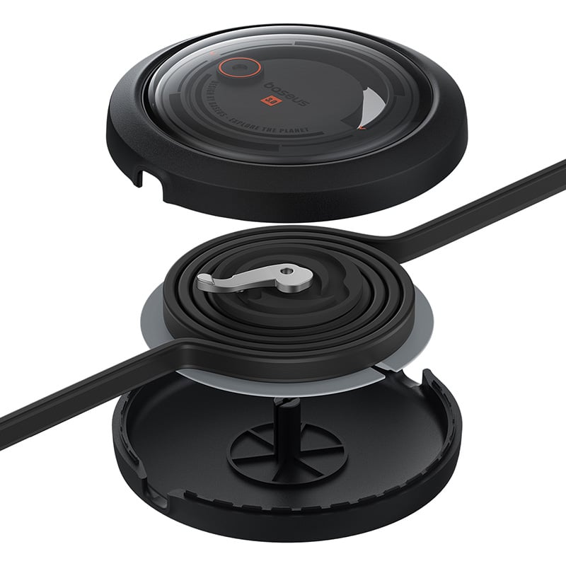 Baseus Free2Draw Retractable Crystal Fast Charging Data Cable USB-C to M+L+C 100W 1.1m - Cluster Black