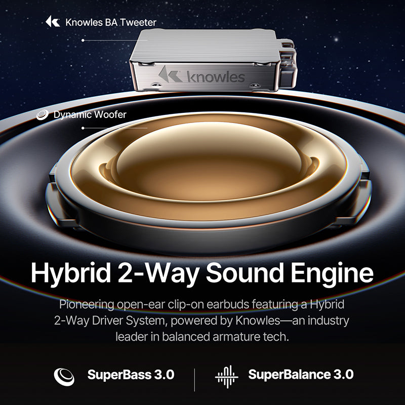 Baseus Inspire XC1 Open-Ear True Wireless Earbuds - Starlight Off-White