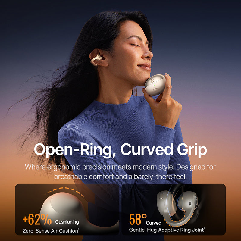 Baseus Inspire XC1 Open-Ear True Wireless Earbuds - Starlight Off-White