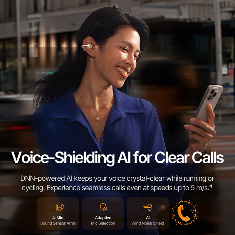 Baseus Inspire XC1 Open-Ear True Wireless Earbuds - Starlight Off-White