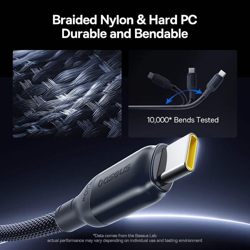 Baseus PicoGo - Ultra Fast Charging Cable USB-C to USB-C 240W 1m - Black