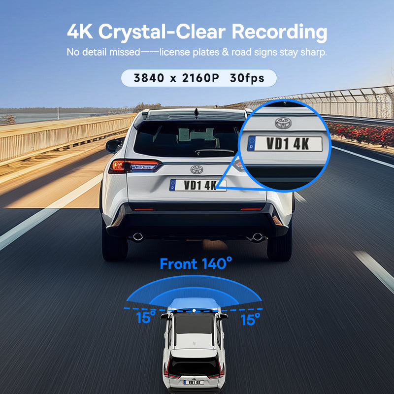 Baseus PrimeTrip VD1 Pro Dash Cam 4K Super Capacitor Version - Cosmic Black