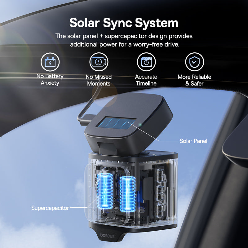 Baseus PrimeTrip VD1 Pro Dash Cam 4K Super Capacitor Version - Cosmic Black