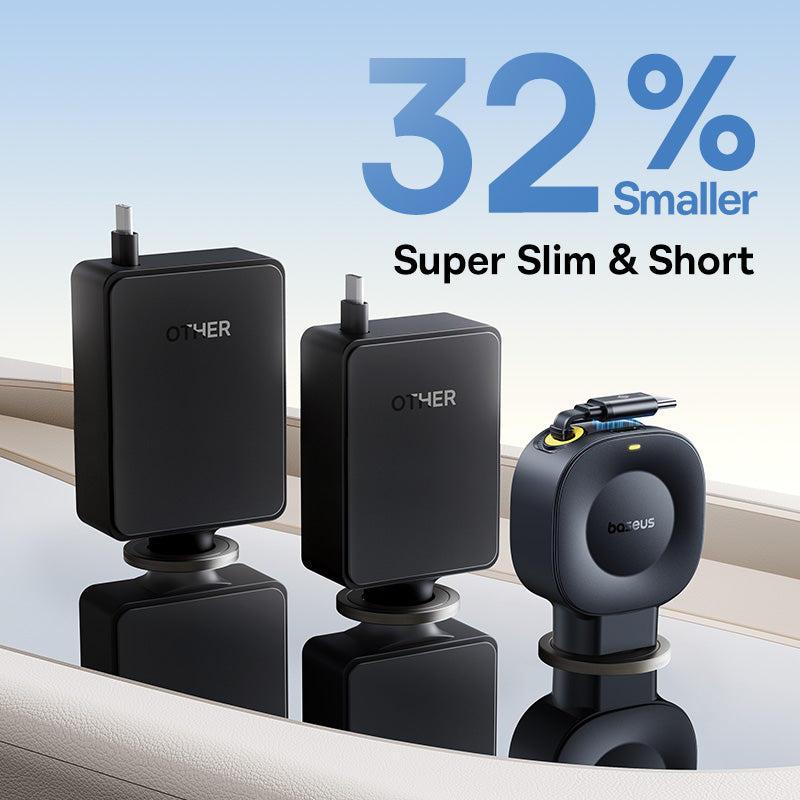 Baseus PrimeTrip VR2 Car Charger with Retractable Cable C+C 45W - Cosmic Black