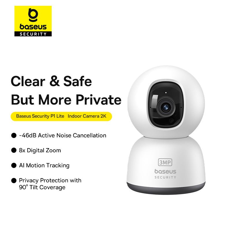 Baseus Security P1 Lite Indoor Camera 2K - Moon White
