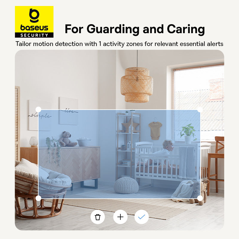 Baseus Security P1 Pro Indoor Camera 3K - Moon White